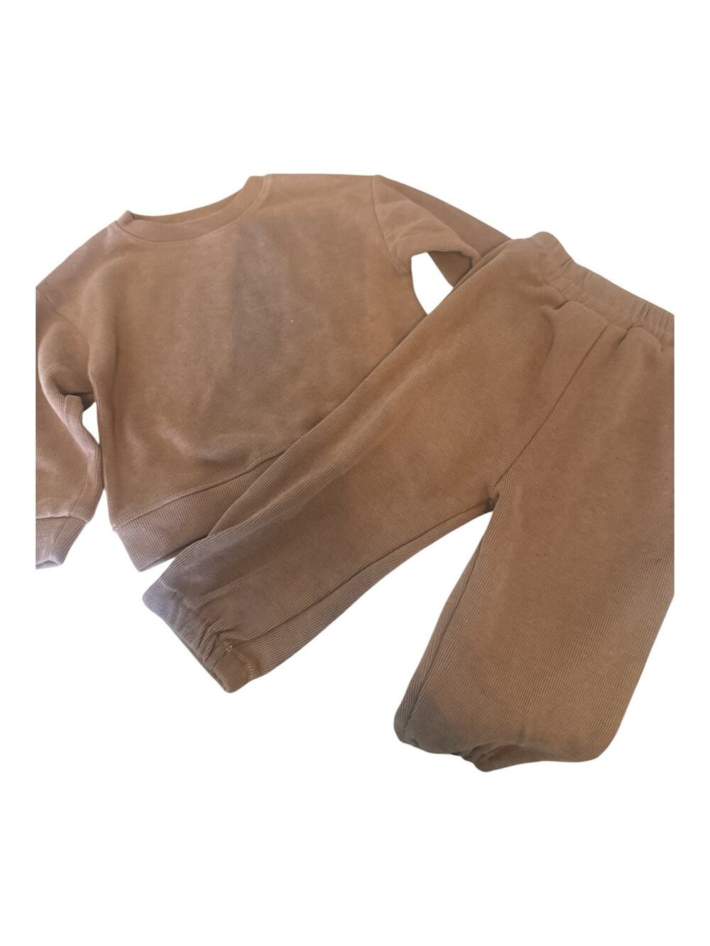 Baby Boy Jogging Suit Set Brown Sz 18-24 months
